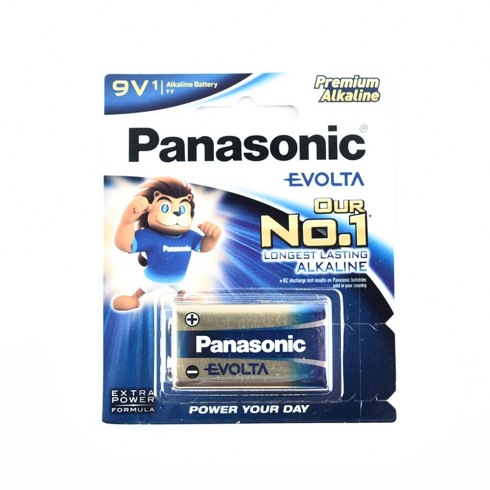 9V ALKALINE BATTERY PANASONIC 6LR61EGM/1B