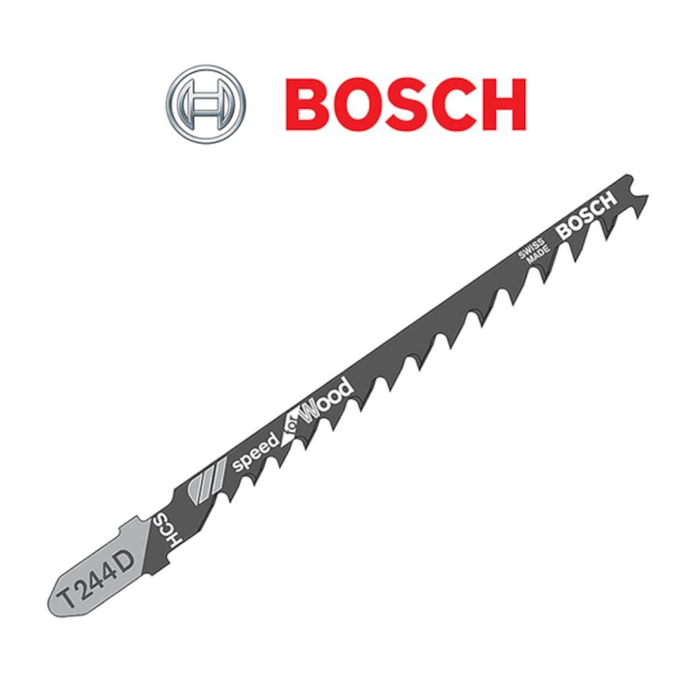 BOSCH JIGSAW BLADE  T244D (Quick Curved Cut) (wood) 6-60mm 5PCS/PACK