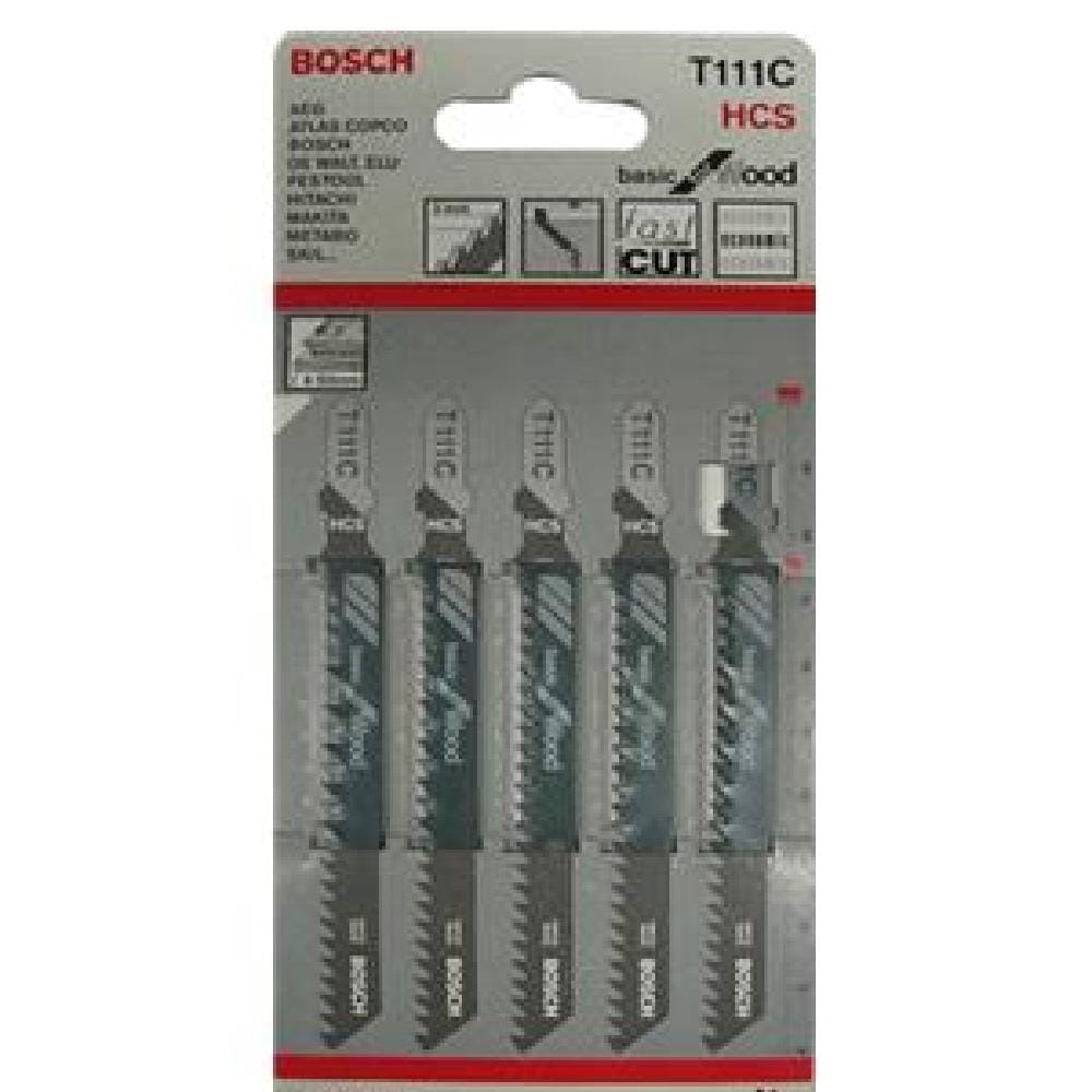 BOSCH JIGSAW BLADE  T111C (Corse Quick Cut) (Wood) 2-30mm 5PCS/PACK