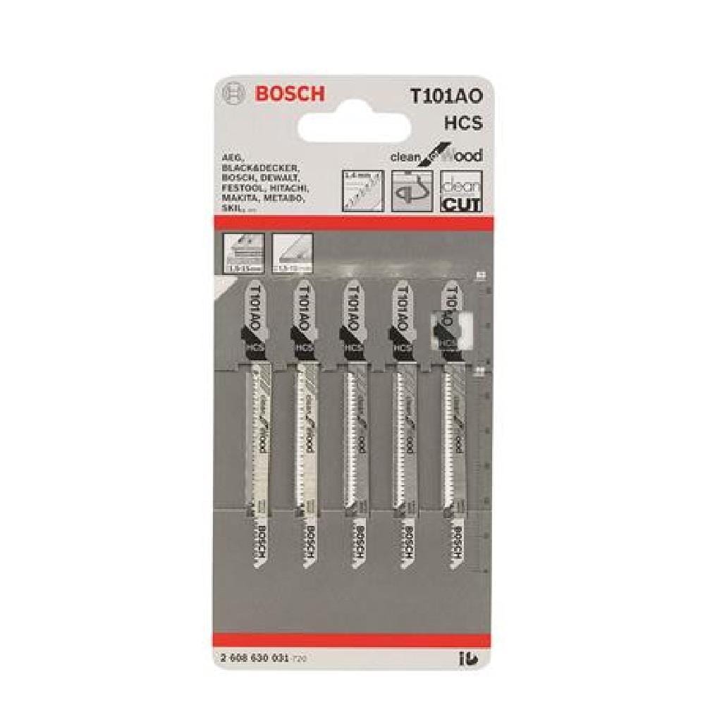 BOSCH JIGSAW BLADE T101AO (Curved Cut)(Wood) 2 - 20mm 5PCS/PACK