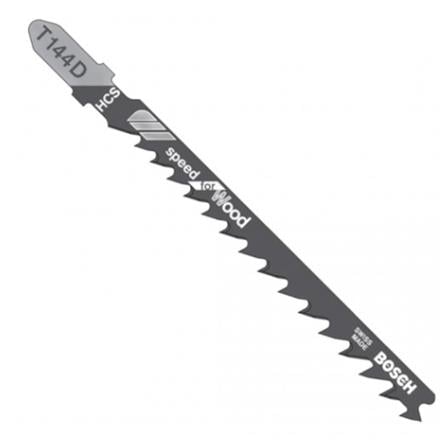 BOSCH JIGSAW BLADE  T144D (Straight Quick Cut) (Wood) 6-60mm 5PCS/PACK