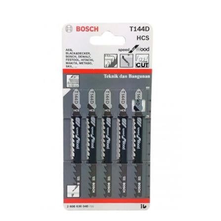 BOSCH JIGSAW BLADE  T144D (Straight Quick Cut) (Wood) 6-60mm 5PCS/PACK