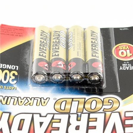 EVEREADY GOLD ALKALINE AAA BATTERY A92BP3+1M 4S
