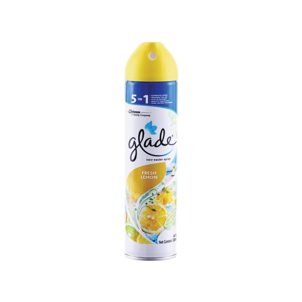 GLADE AEROSOL SPRAY 320ML FRESH LEMON