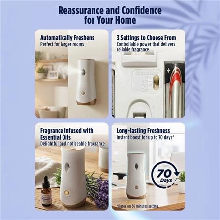 GLADE AUTO SPRAY STARTER 252G OCEAN ESCAPE