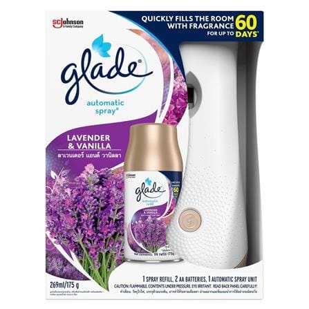 GLADE AUTO SPRAY STARTER 252G LAV&VANILLA