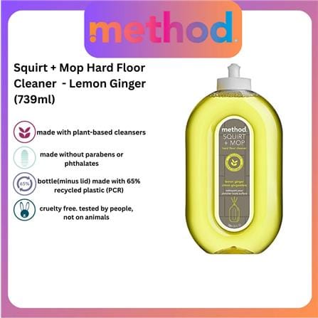 METHOD SQUIRT + MOP HARD FLOOR CLEANER 739ML