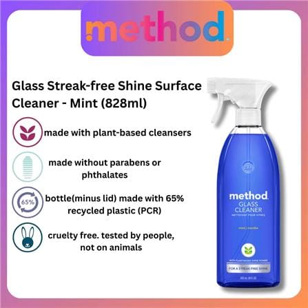 METHOD GLASS & SURFACE CLEANER 828ML