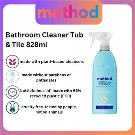 METHOD BATHROOM CLEANER-TUB & TILE 828ML