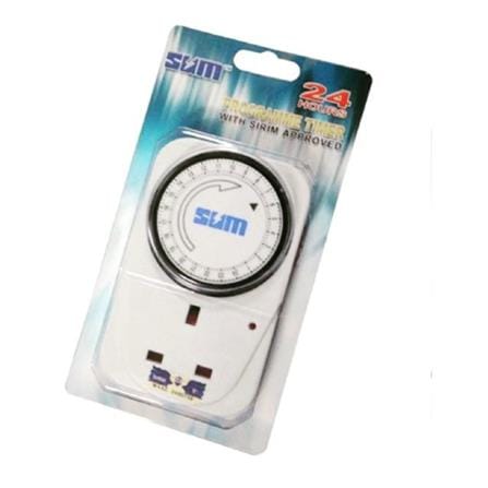 SUM PLUG-IN SOCKET PROGRAMME TIMER 24HOURS WHITE