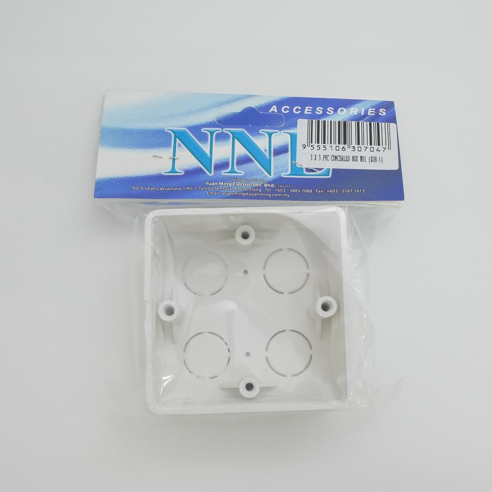 MASTAR CONCEAL BOX 3" X 3" WHITE