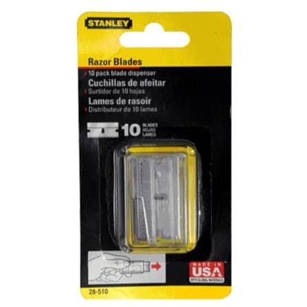 STANLEY RETRACTABLE BLADE SCRAPER PACK OF 10PCS 28-510