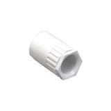 DT MASTAR FEMALE ADATOR 25MM PACK 1PC WHITE
