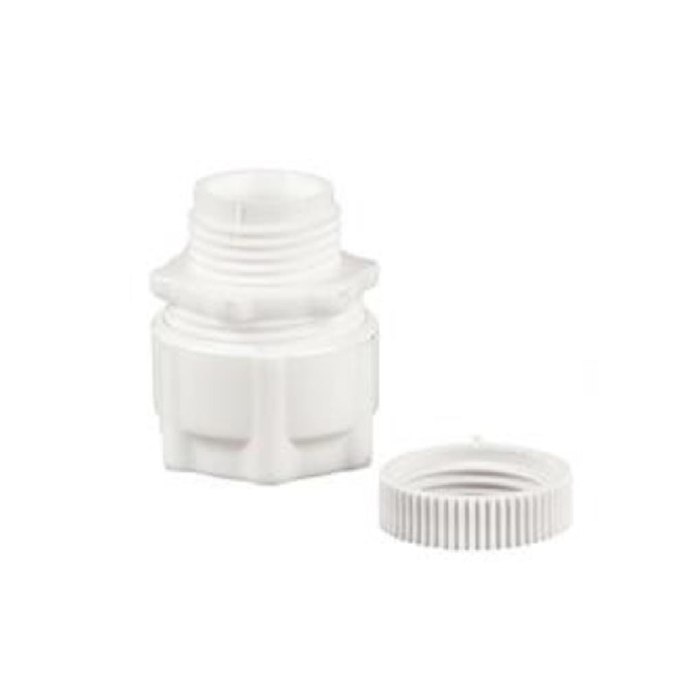 FLEXIBLE ADAPTOR - SCREW TYPE 20MM PCCA20 WHITE