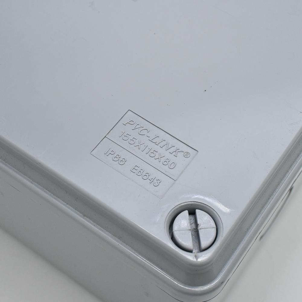 WEATHERPROOF ENCLOSURE BOX PEB 643&nbsp;PVC-LINK GREY