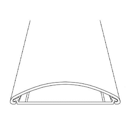 ROUND TYPE WIRE DUCT 50 X 13MM 2M PVC-LINK