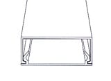 MINI TRUNKING CASING 6FT 1" X 1/2" PMT 1327 PVC-LINK