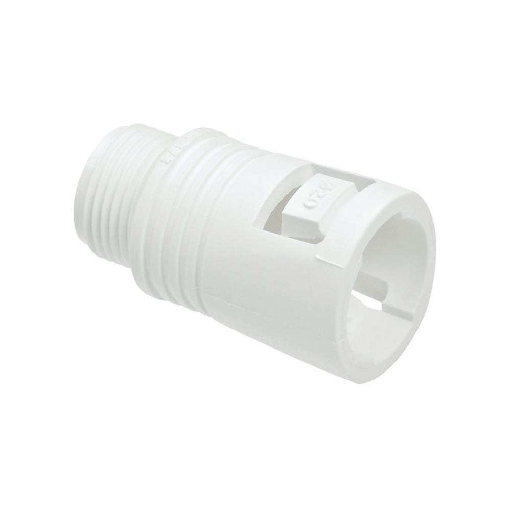 PVC FLEXIBLE ADAPTOR - CLIP TYPE 25MM WHITE