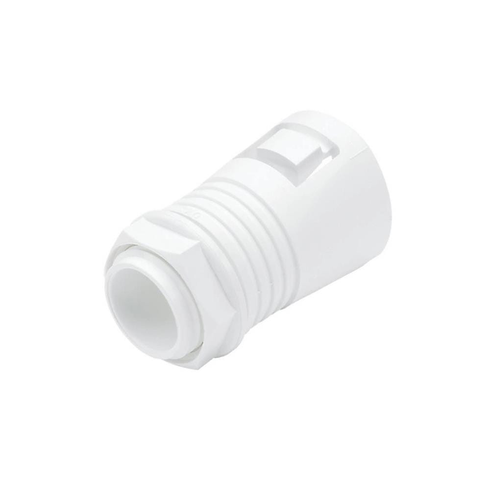 PVC FLEXIBLE ADAPTOR - CLIP TYPE 25MM WHITE