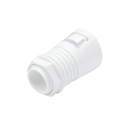 PVC FLEXIBLE ADAPTOR - CLIP TYPE 25MM WHITE