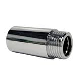 ANA CHROME PLATED FEMALE MALE BRASS SOCKET 1105-450 (50MM HEIGHT) SILVER