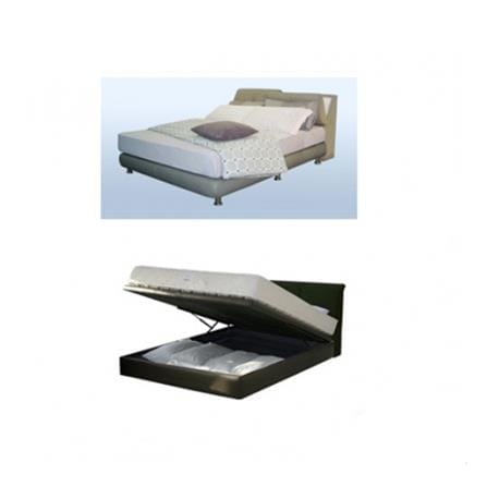 SILENTNIGHT BEDFRAME SS88 & SS193 GREY SUPER SINGLE