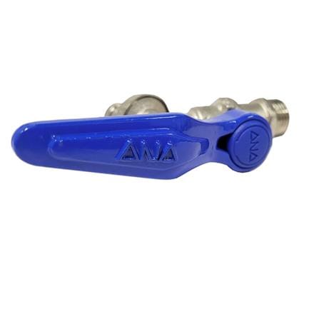 ANA ALUMINIUM HANDLE LEVER BALL COCK 1100 - 1/2'' BLUE