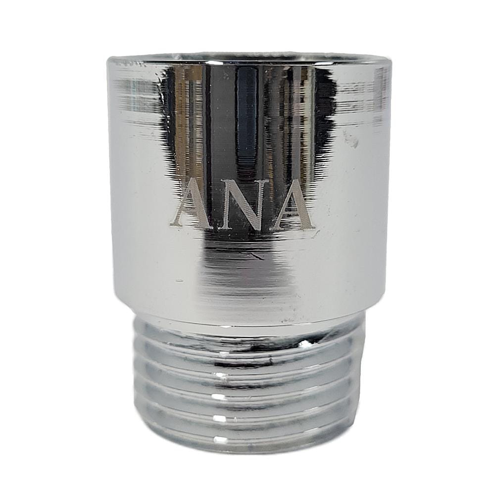ANA CHROME PLATED FEMALE MALE BRASS SOCKET 1105-420 (20MM HEIGHT) SILVER