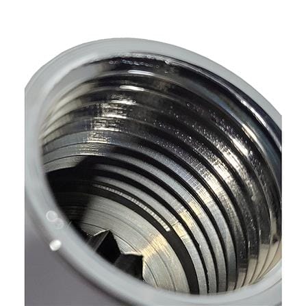 ANA CHROME PLATED FEMALE MALE BRASS SOCKET 1105-420 (20MM HEIGHT) SILVER