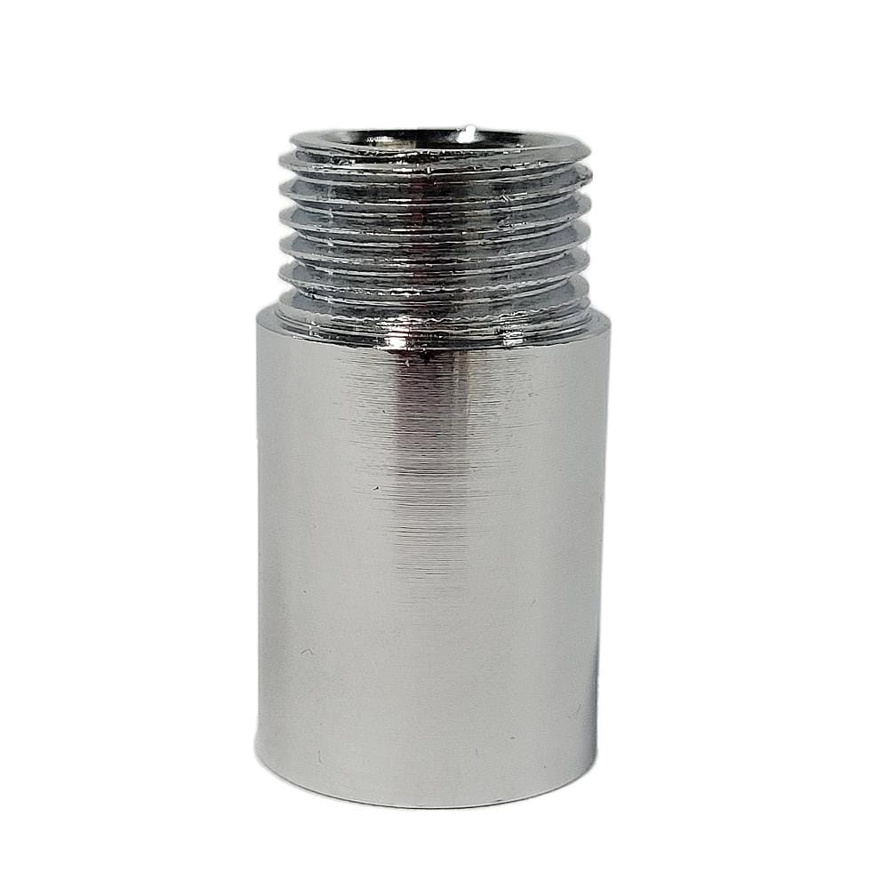 ANA CHROME PLATED FEMALE MALE BRASS SOCKET 1105-430 (30MM HEIGHT) SILVER