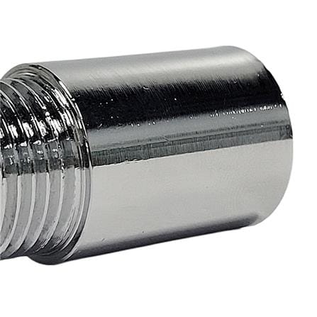 ANA CHROME PLATED FEMALE MALE BRASS SOCKET 1105-430 (30MM HEIGHT) SILVER