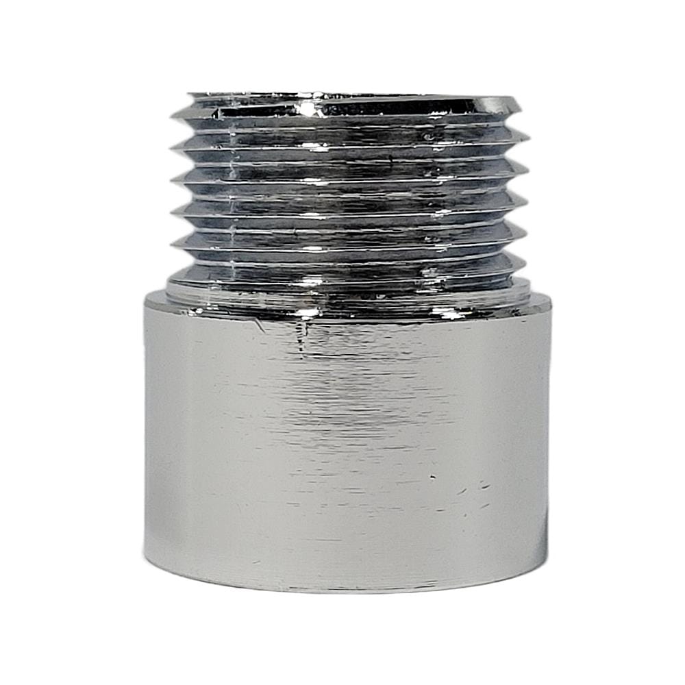 ANA CHROME PLATED FEMALE MALE BRASS SOCKET 1105-415 (15MM HEIGHT) SILVER