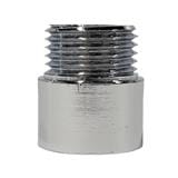 ANA CHROME PLATED FEMALE MALE BRASS SOCKET 1105-415 (15MM HEIGHT) SILVER