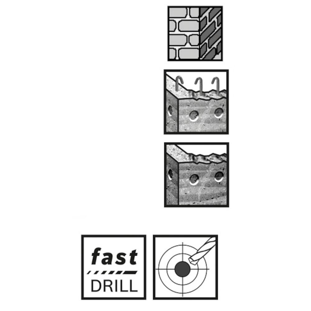 CONCRETE DRILL BIT 8x110