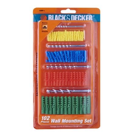 BLACK & DECKER 4,5,6,8mm 102ea & CONCRETE DRILL BIT