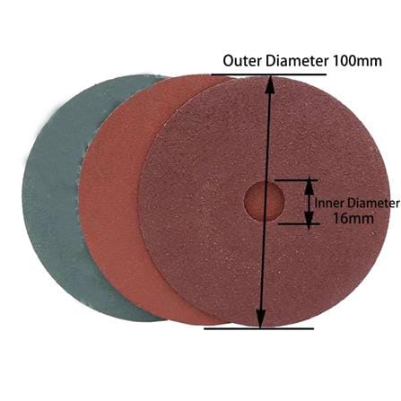 BSP SANDING DISC OXIDE 100x16MM 80 GRIT (BFD561-80)