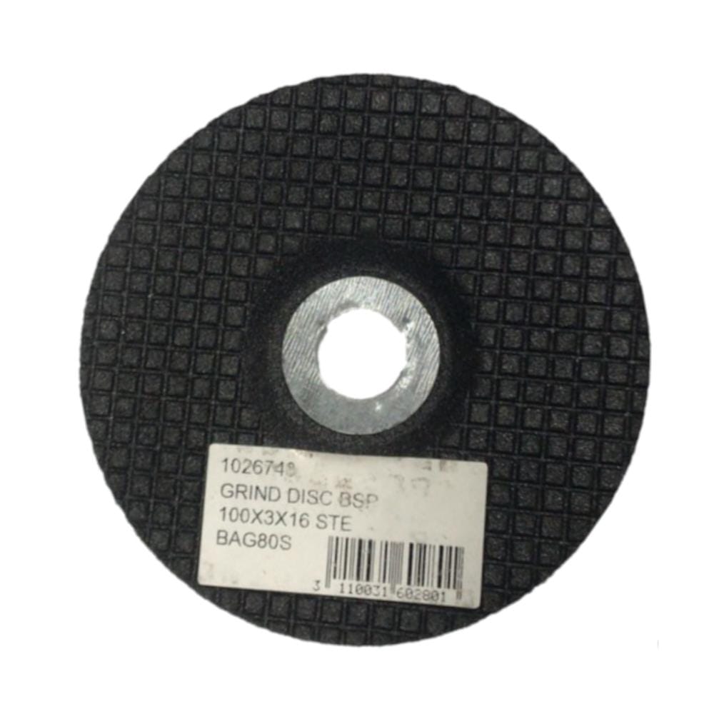 BSP GRINDING DISC 100x3x16 MM STEEL BAG80S