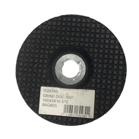 BSP GRINDING DISC 100x3x16 MM STEEL BAG80S