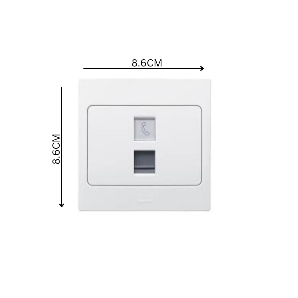 LEGRAND TELEPHONE SOCKET RJ11-281160 WHITE