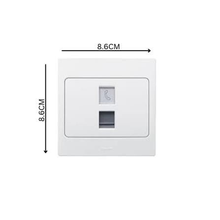 LEGRAND TELEPHONE SOCKET RJ11-281160 WHITE