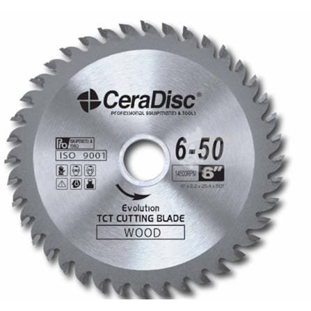 CERADISC CIRCULAR SAW BLADE 6" (50T 6-50)