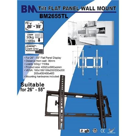 BM TELEVISION WALL HANGING BRK-BM2655TL 26 - 55