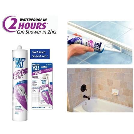 SELLEYS WET AREA SPPED SEAL 75G CLEAR