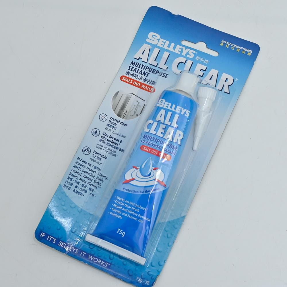 SELLEYS ALL CLEAR MULTIPURPOSE SEALANT 75G CLEAR