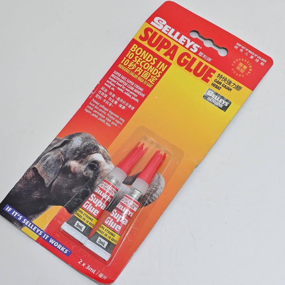 SELLEYS SUPA GLUE 3ML X 2