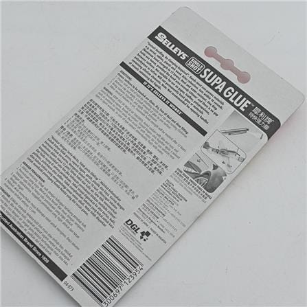SELLEYS SUPA GLUE SINGLE SHOT SUPER GLUE 3X1G