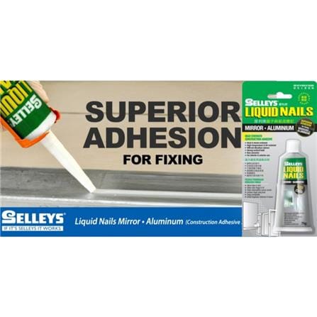SELLEYS LIQUID NAILS MIRROR & ALUMINIUM 75G