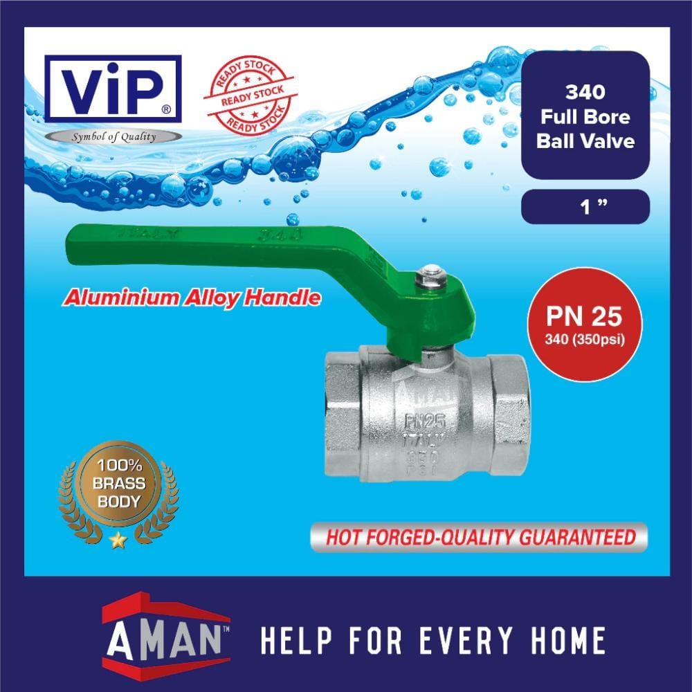VIP CHR BALL VALVE-F/BORE (340) 1" PN-25
