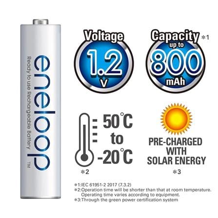 PANASONIC ENELOOP AA BATTERY 4PCS BK-3MCCE/4BT