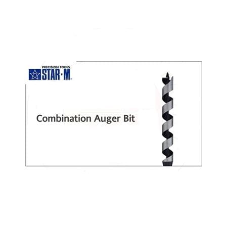 COMBINATION WOOD AUGER BIT 6x1/4" STAR M